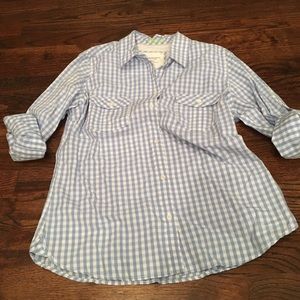 Plaid button down shirt